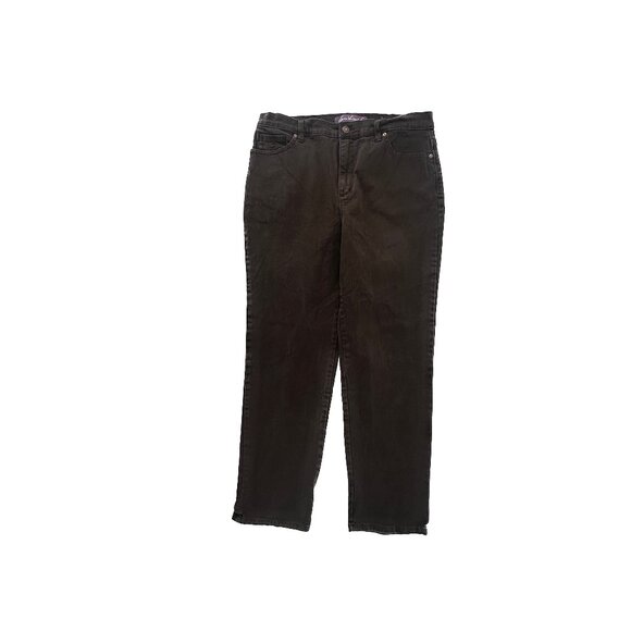 Gloria Vanderbilt Denim - Gloria Vanderbilt Amanda Straight Leg Women's size 14P Brown Denim Jeans